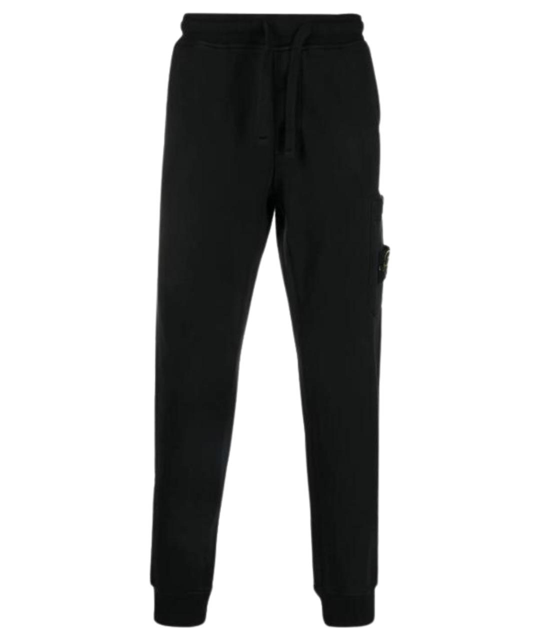 STONE ISLAND Черные повседневные брюки, фото 1