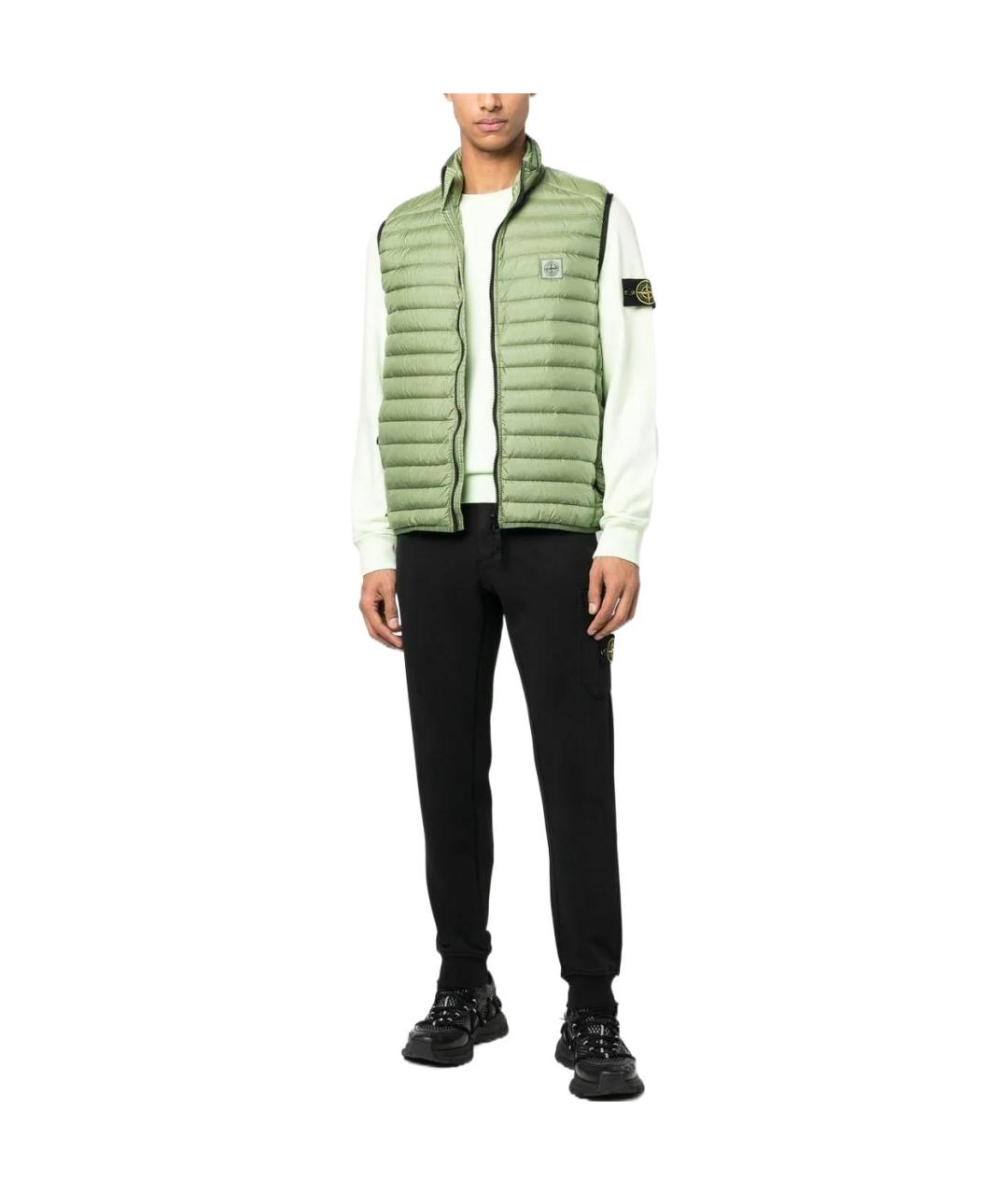 STONE ISLAND Черные повседневные брюки, фото 2