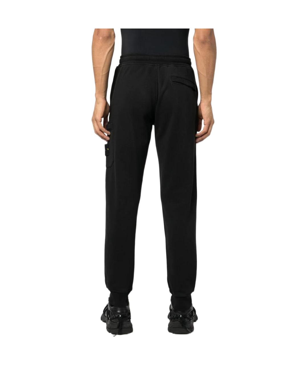STONE ISLAND Черные повседневные брюки, фото 3