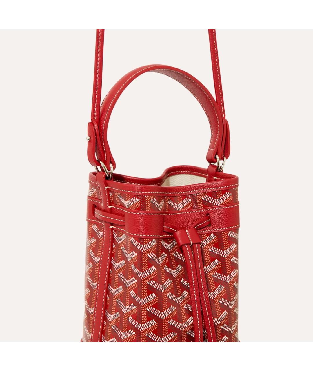 GOYARD Красная сумка через плечо, фото 4