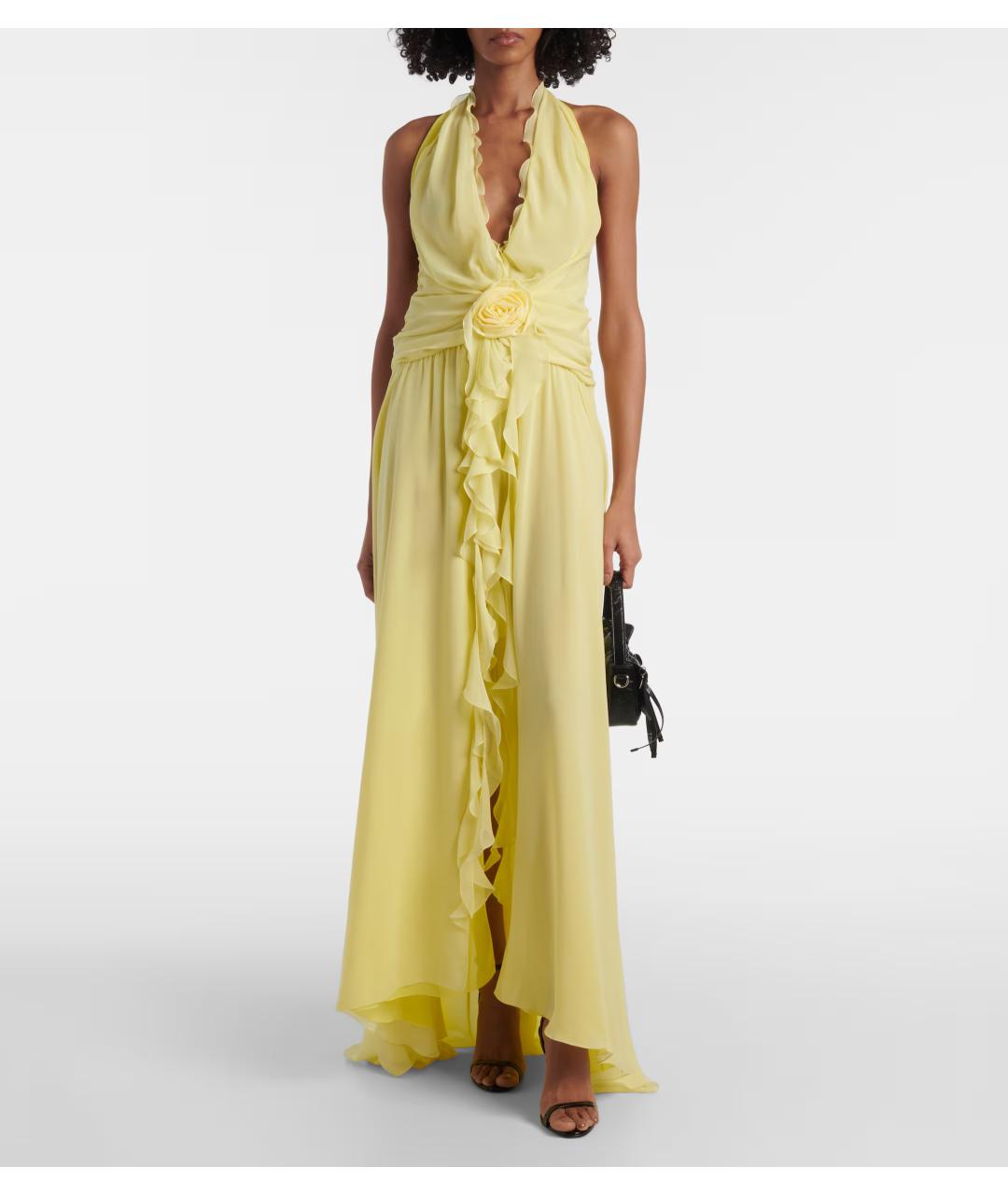 BLUMARINE Желтое коктейльное платье, фото 2