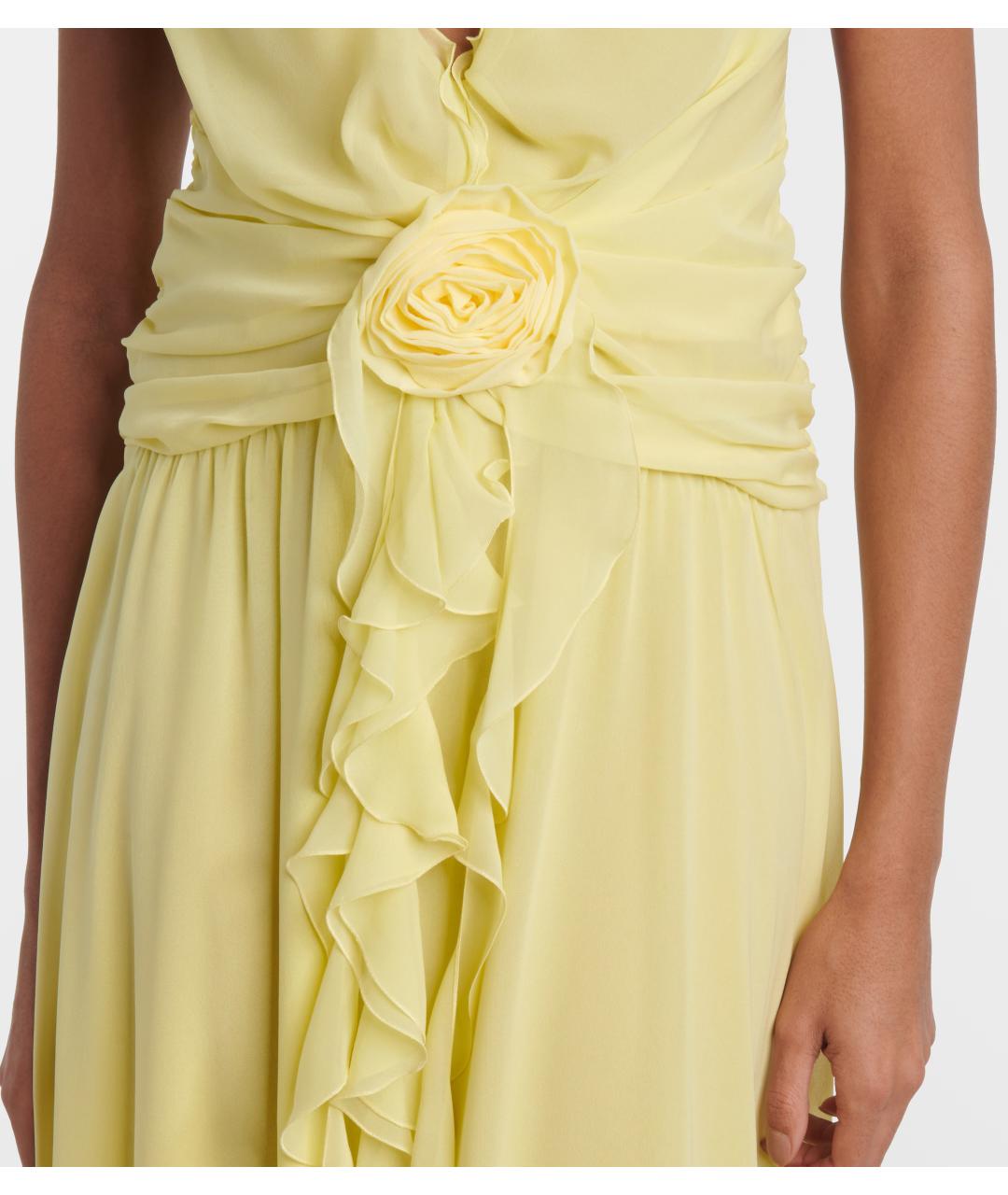 BLUMARINE Желтое коктейльное платье, фото 6