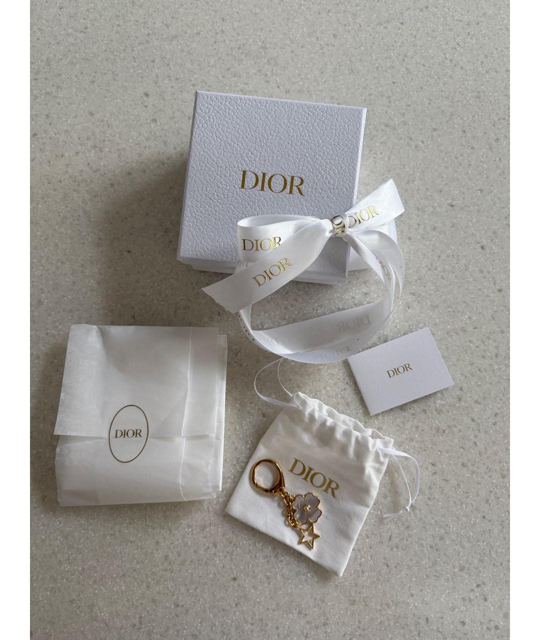 CHRISTIAN DIOR Желтый брелок, фото 3