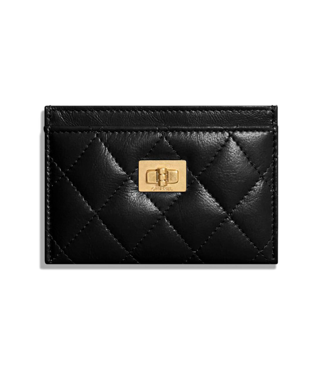 CHANEL Черный кожаный кардхолдер, фото 1