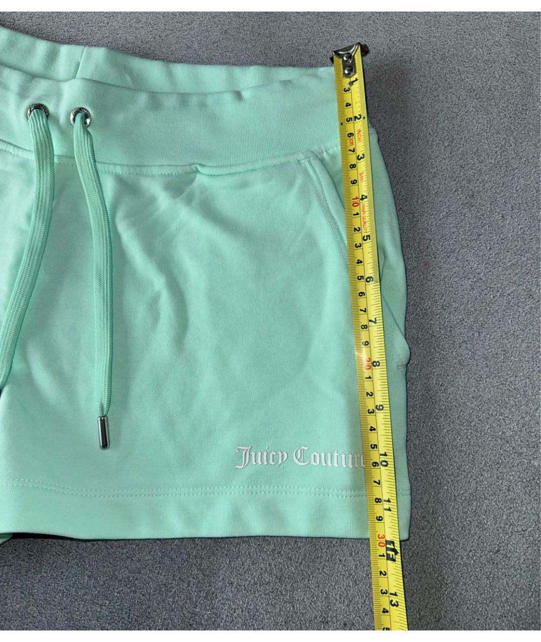 JUICY COUTURE Зеленые хлопковые шорты, фото 8