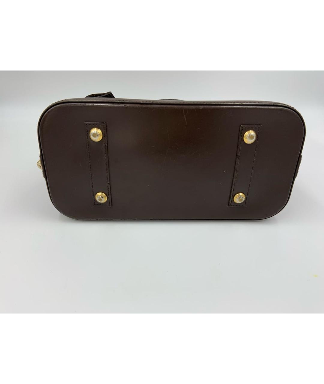 LOUIS VUITTON Коричневая сумка с короткими ручками, фото 4