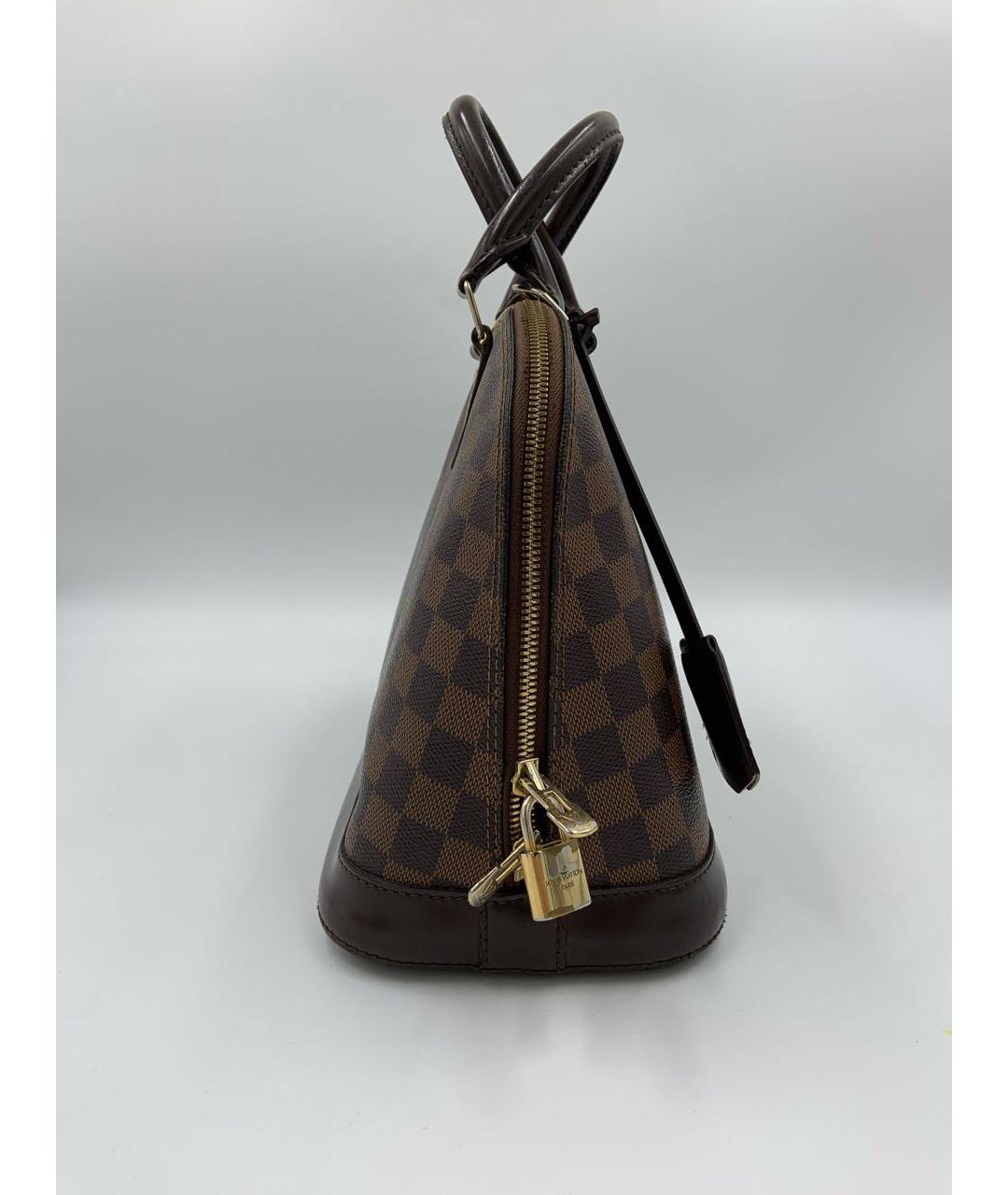 LOUIS VUITTON Коричневая сумка с короткими ручками, фото 6