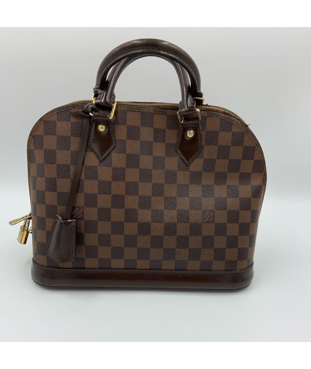 LOUIS VUITTON Коричневая сумка с короткими ручками, фото 9