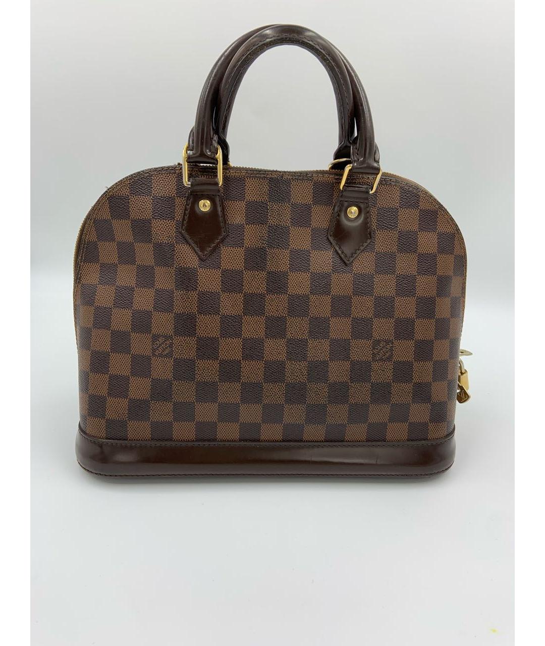 LOUIS VUITTON Коричневая сумка с короткими ручками, фото 2