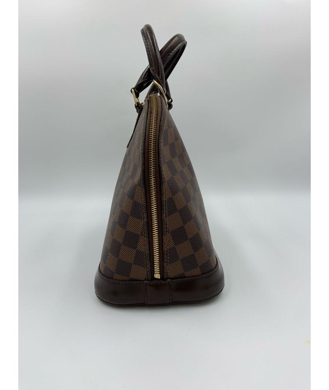 LOUIS VUITTON Коричневая сумка с короткими ручками, фото 5