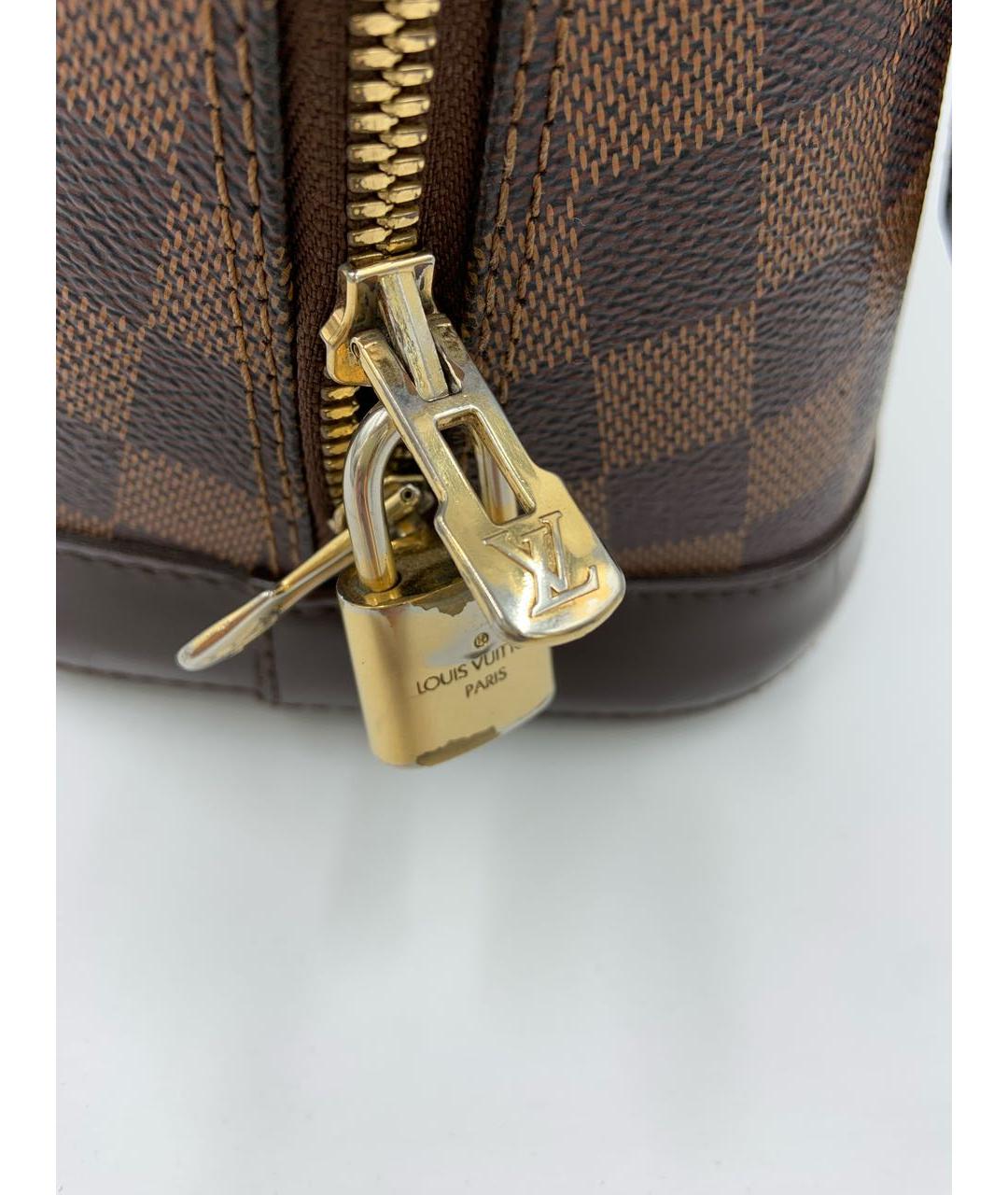 LOUIS VUITTON Коричневая сумка с короткими ручками, фото 8