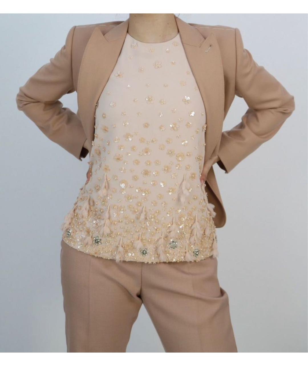 MAX MARA STUDIO Бежевая майка, фото 6