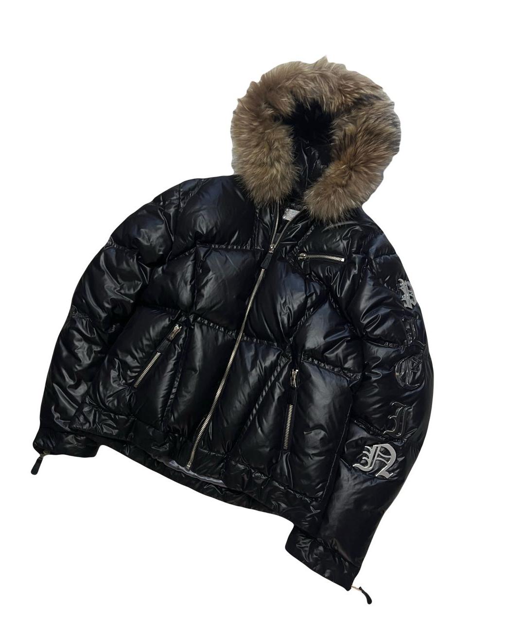 PHILIPP PLEIN Черный ацетатный пуховик, фото 1