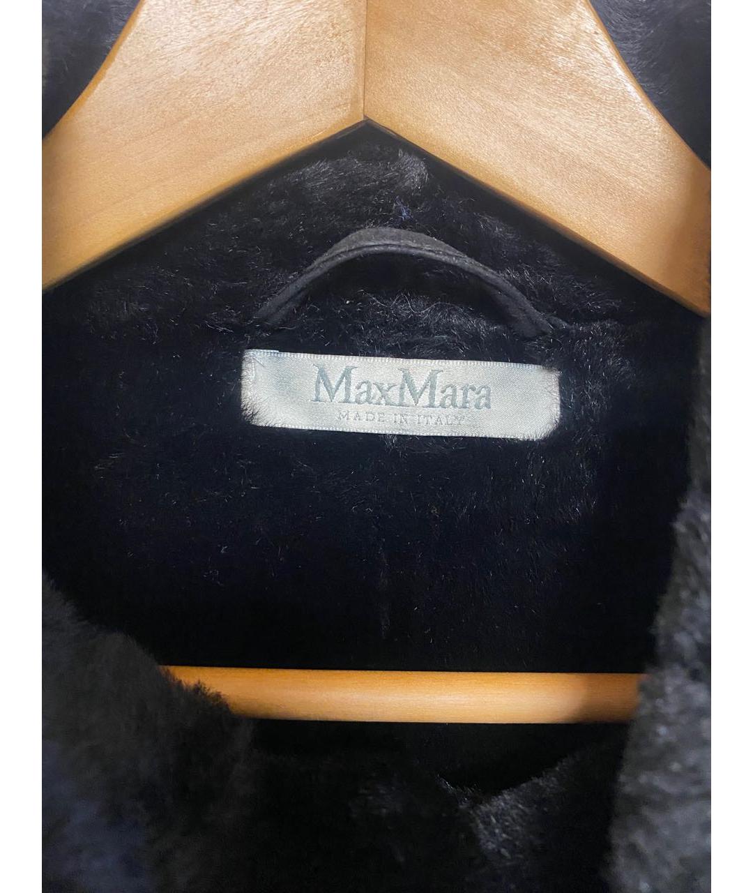 MAX MARA Черная меховая дубленка, фото 3