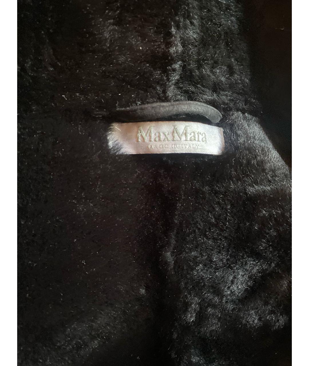 MAX MARA Черная меховая дубленка, фото 4