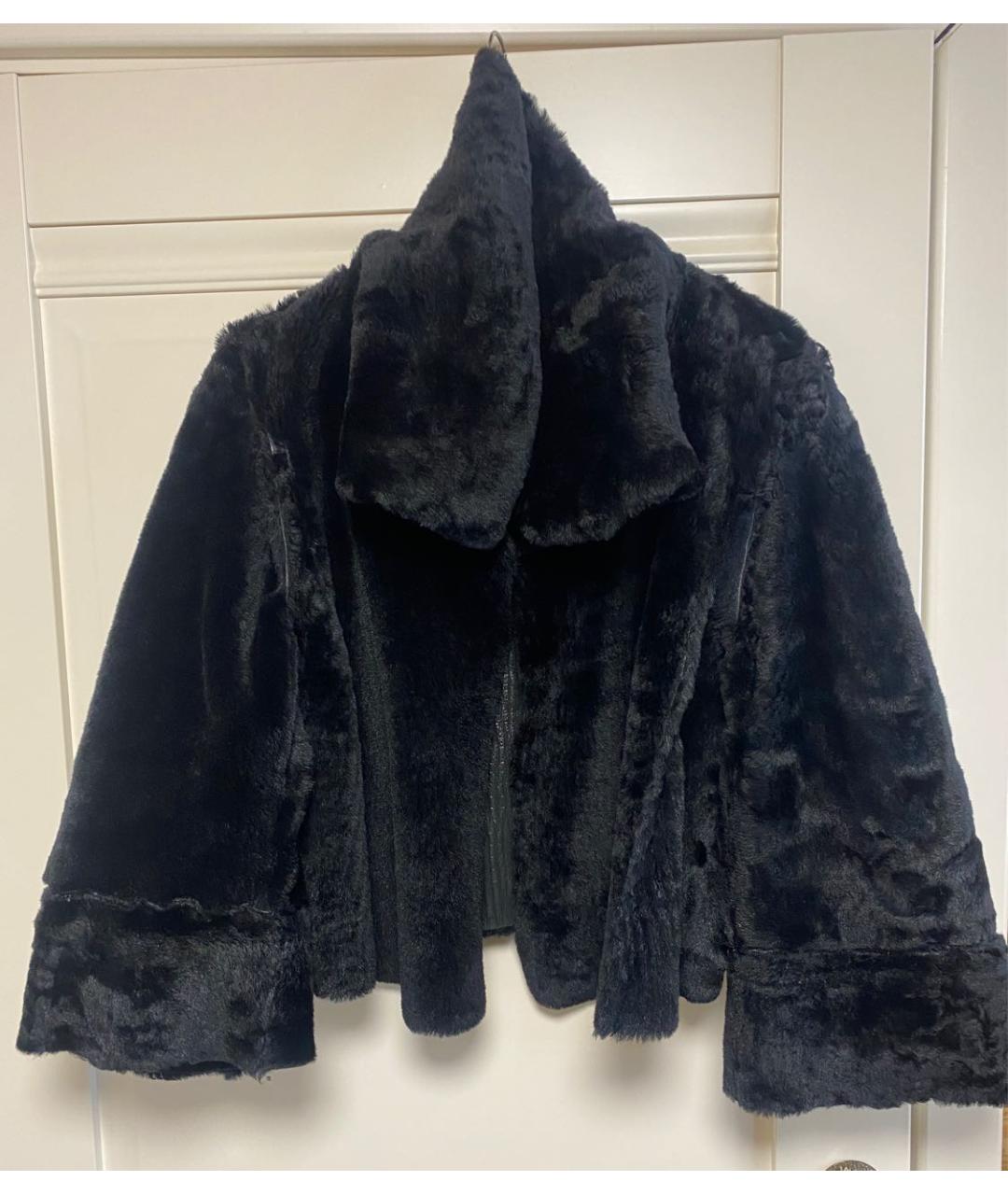 MAX MARA Черная меховая дубленка, фото 5