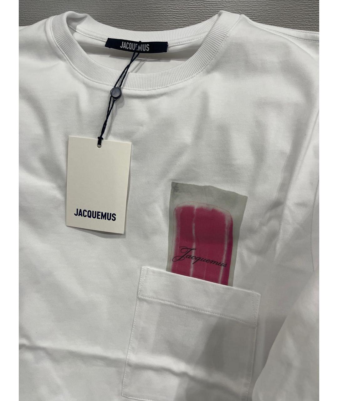 JACQUEMUS Белая футболка, фото 3