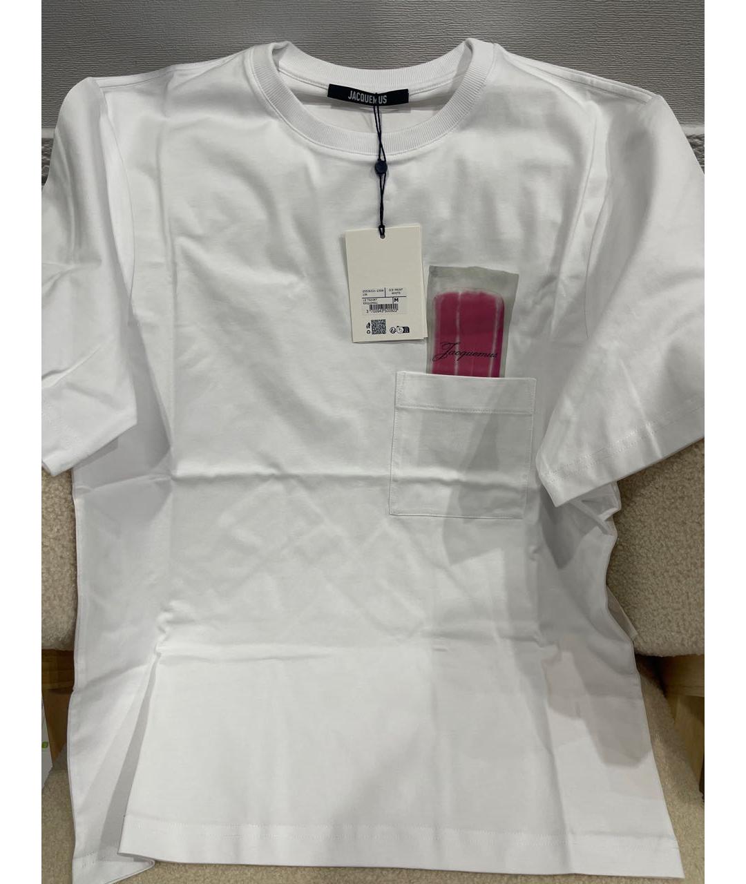 JACQUEMUS Белая футболка, фото 4