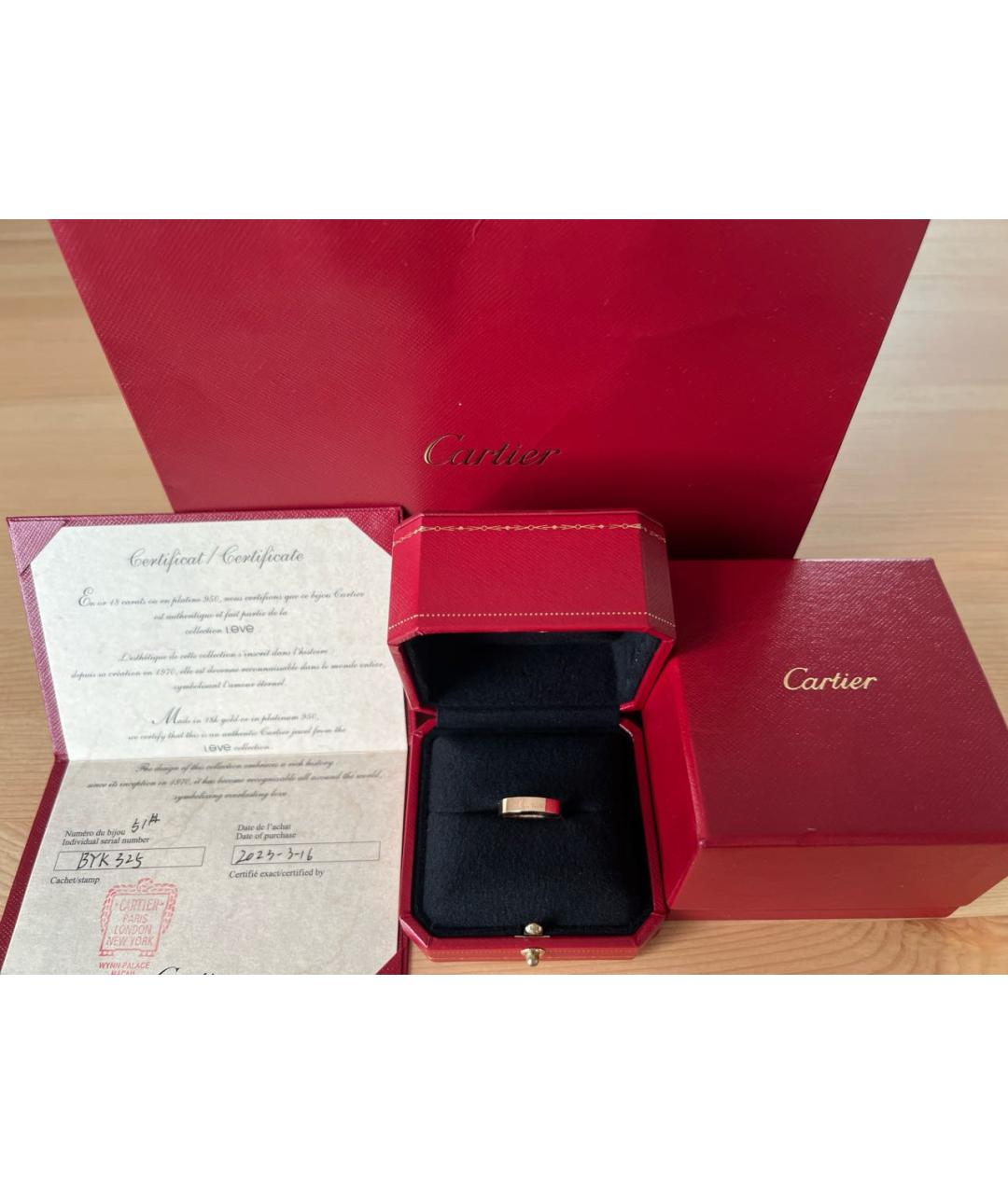 CARTIER Золотое кольцо из розового золота, фото 3