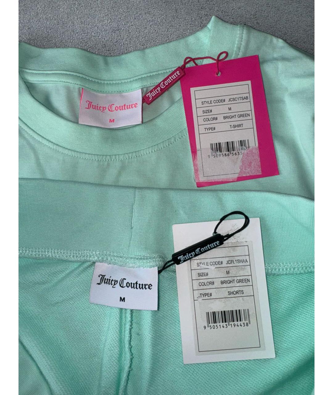 JUICY COUTURE Зеленая хлопковая футболка, фото 4
