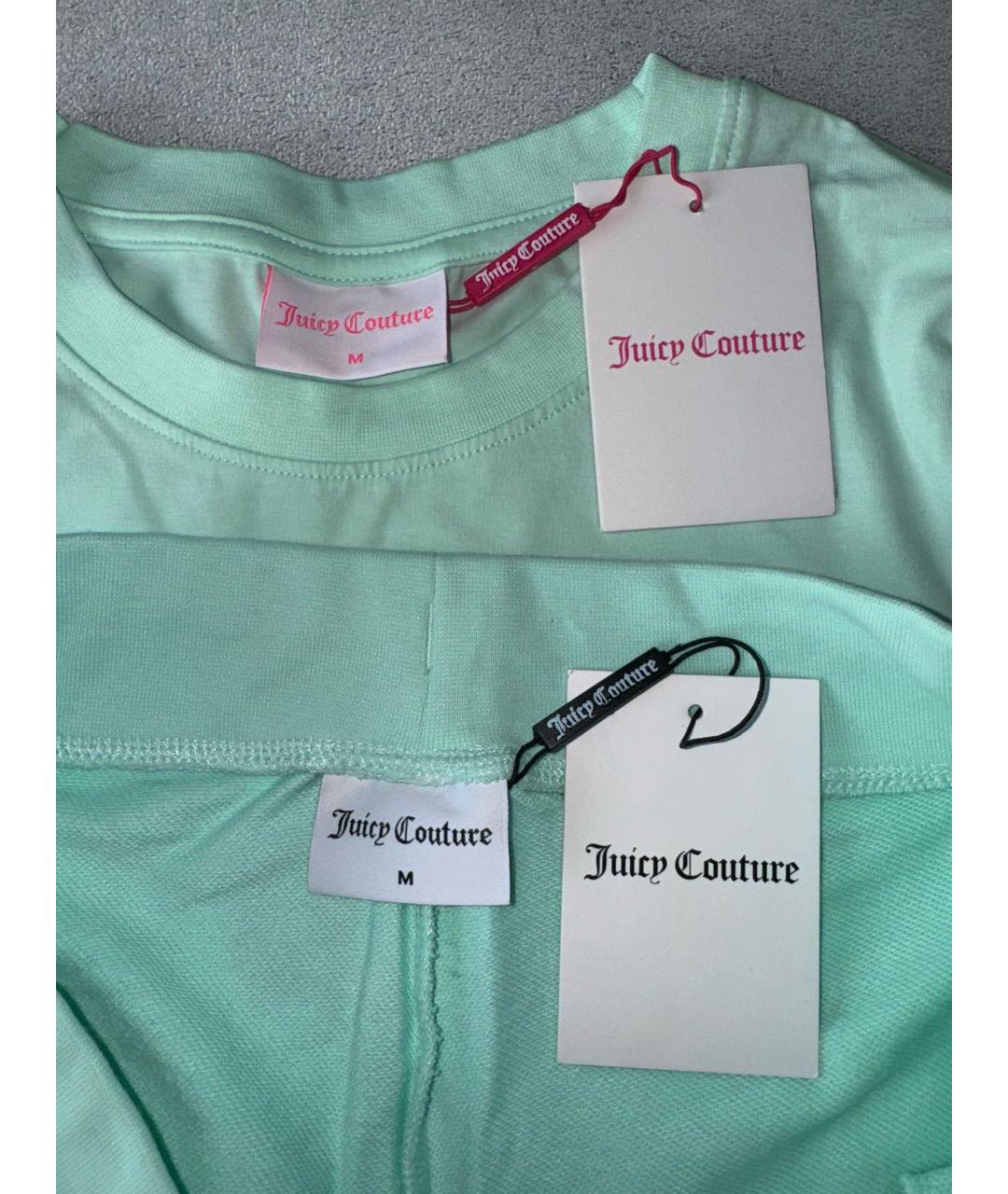 JUICY COUTURE Зеленая хлопковая футболка, фото 5