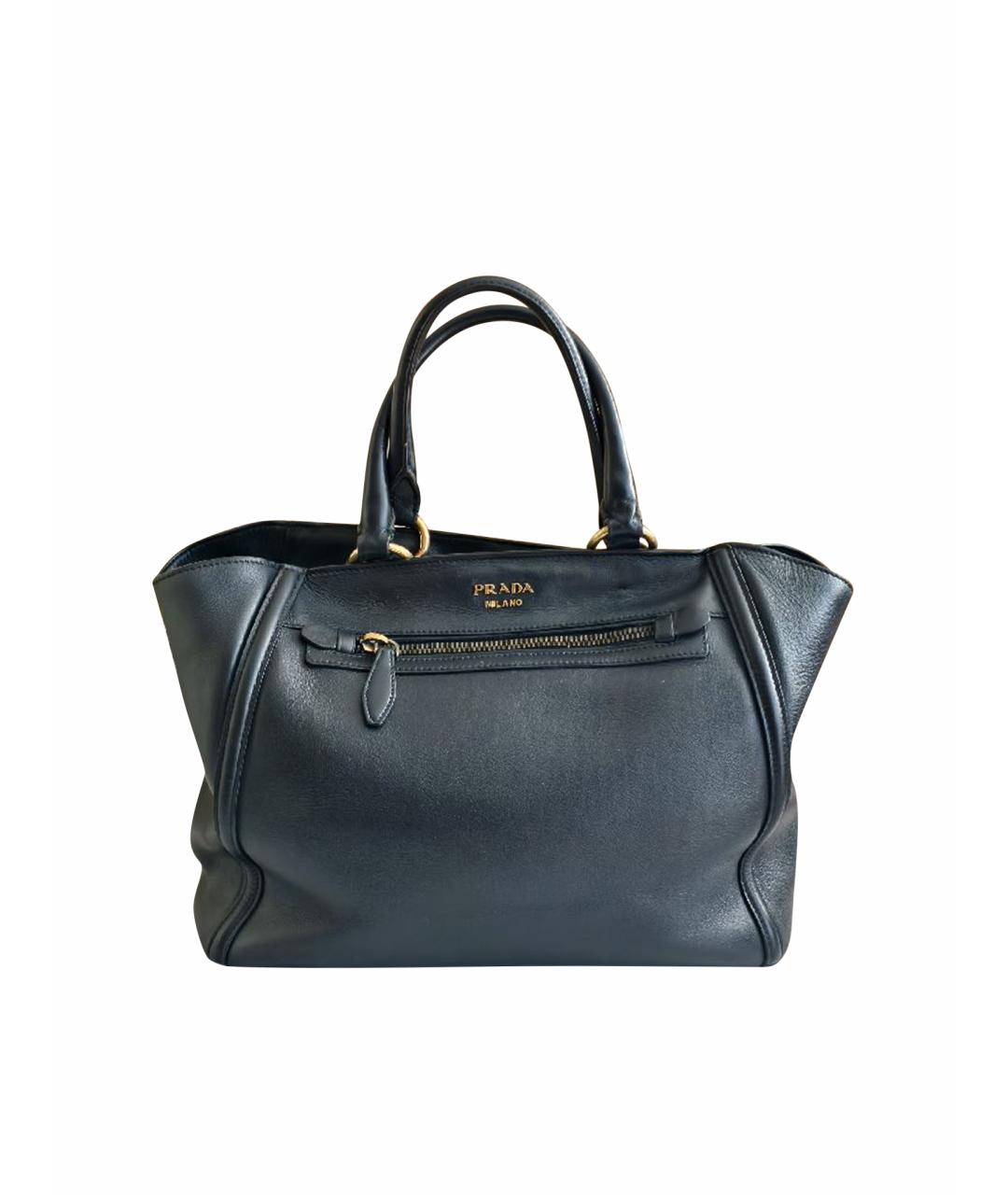 PRADA Кожаная сумка с короткими ручками, фото 1