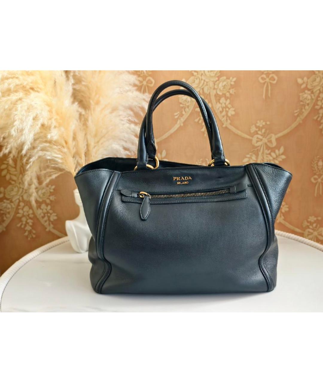 PRADA Кожаная сумка с короткими ручками, фото 2