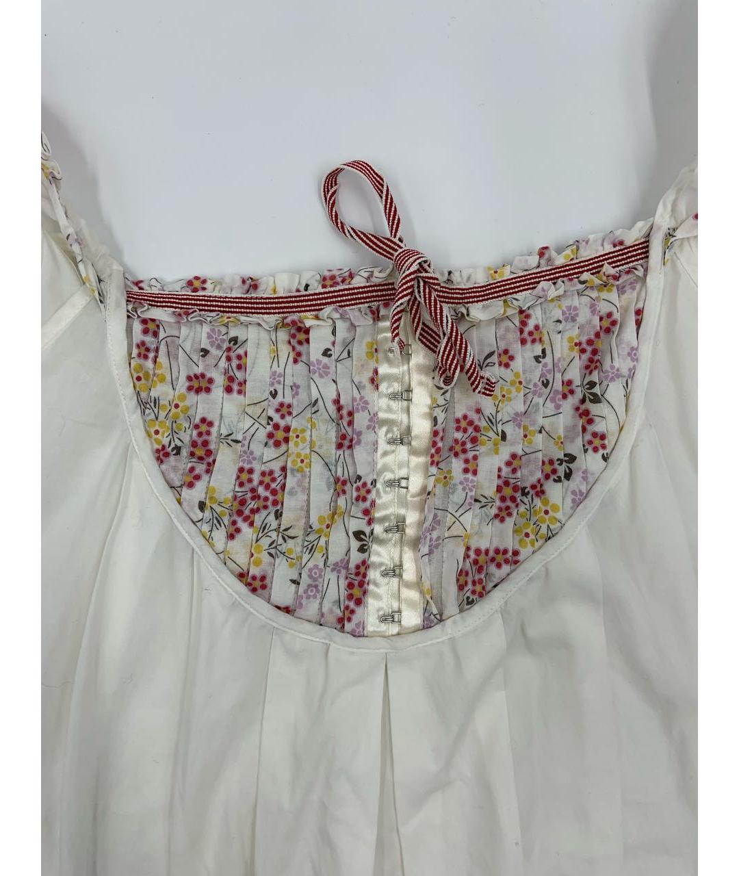 DOLCE&GABBANA Белый хлопковый сарафан, фото 3