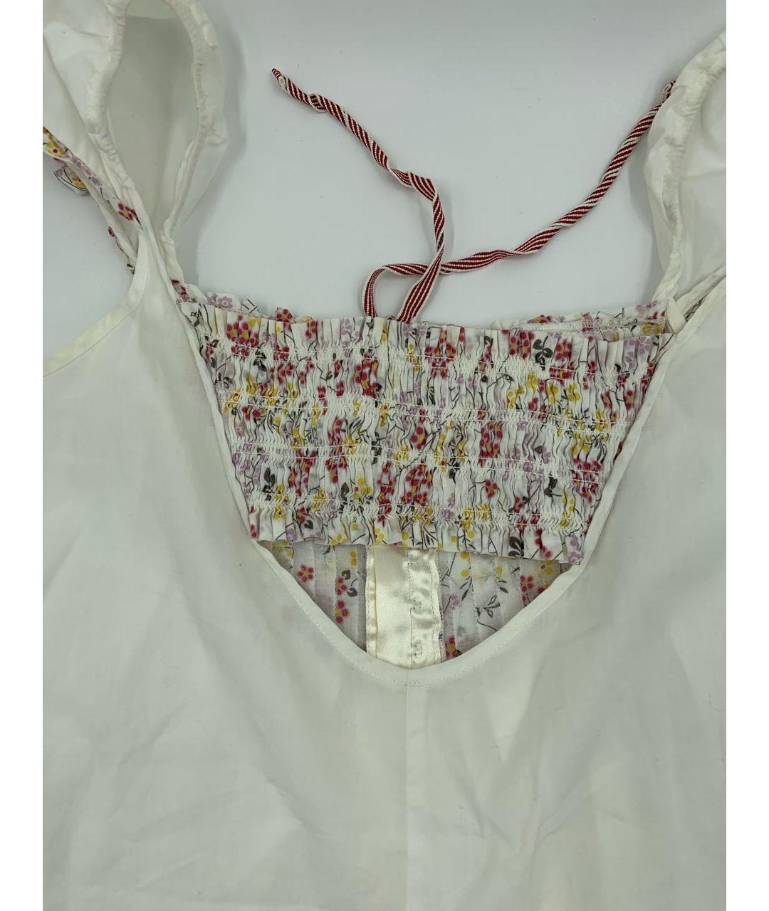 DOLCE&GABBANA Белый хлопковый сарафан, фото 4