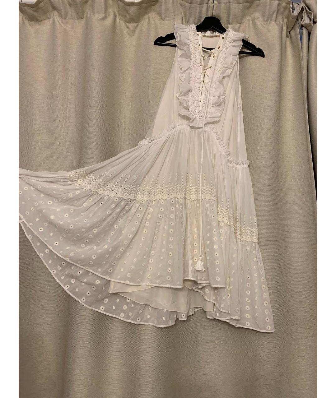 CHLOE Белое хлопковое повседневное платье, фото 2
