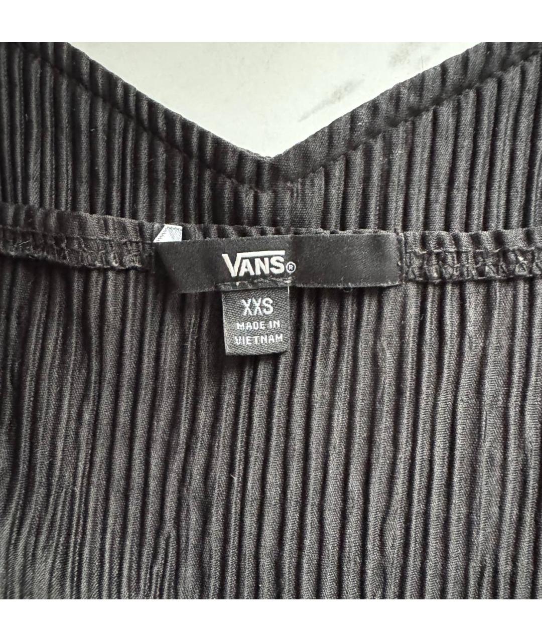 VANS Черное полиэстеровое повседневное платье, фото 3