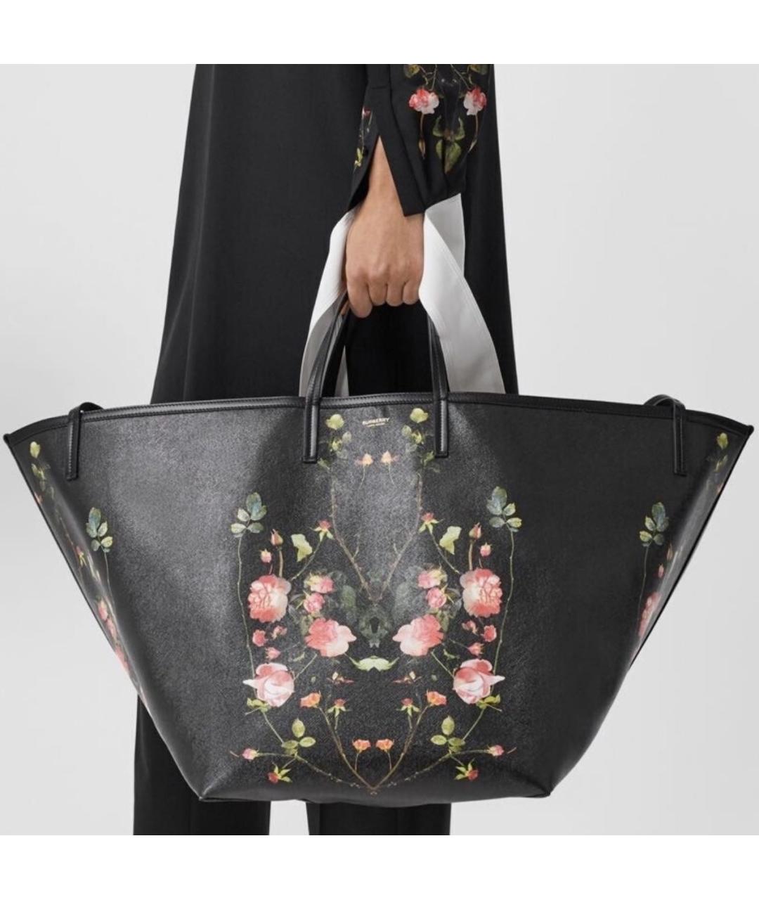 BURBERRY Черная сумка тоут, фото 7