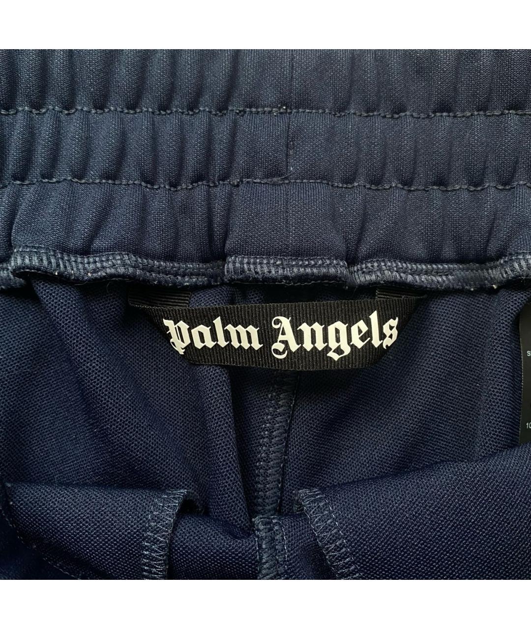 PALM ANGELS Темно-синие хлопковые повседневные брюки, фото 4