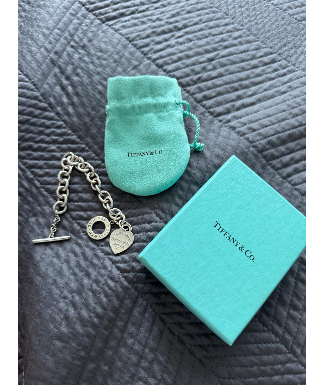 TIFFANY&CO Серебрянный серебряный браслет, фото 2