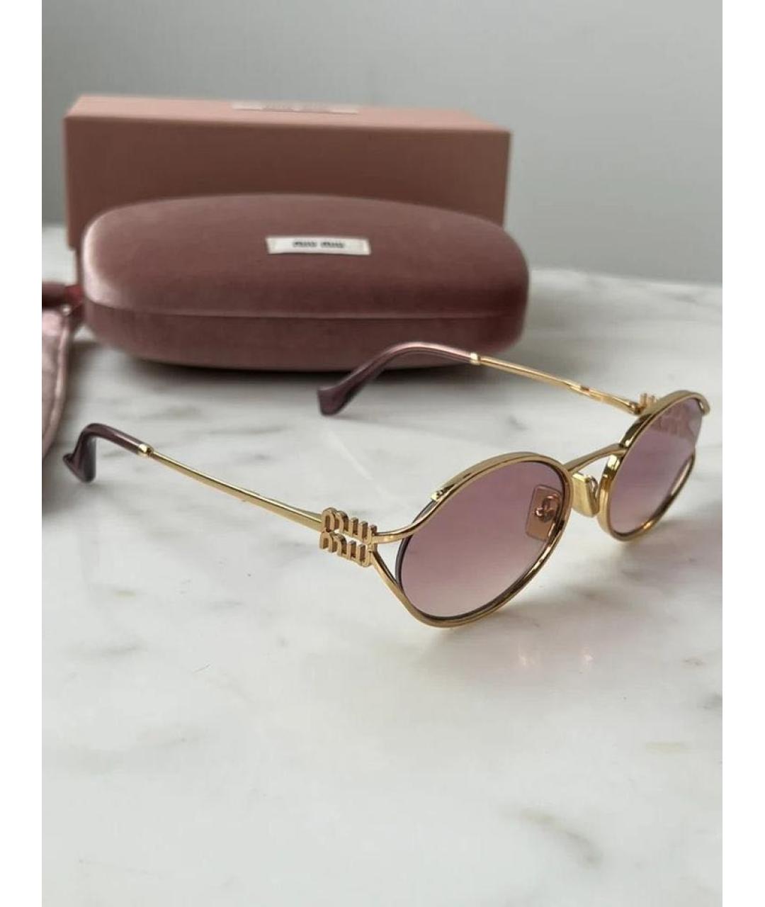 MIU MIU Розовые солнцезащитные очки, фото 2