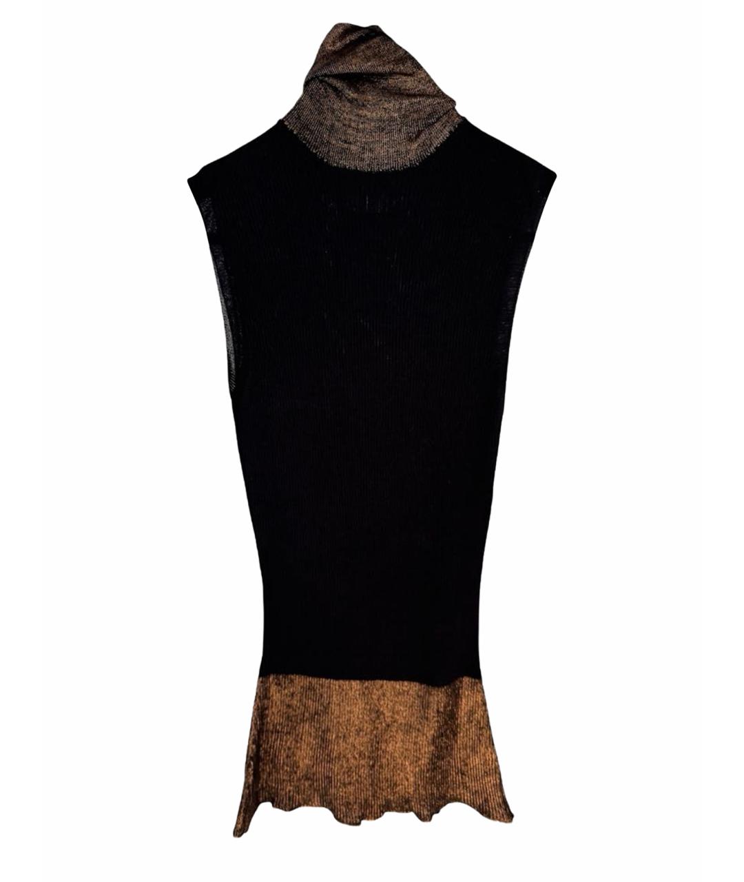 CHRISTIAN DIOR Темно-синяя кашемировая майка, фото 1