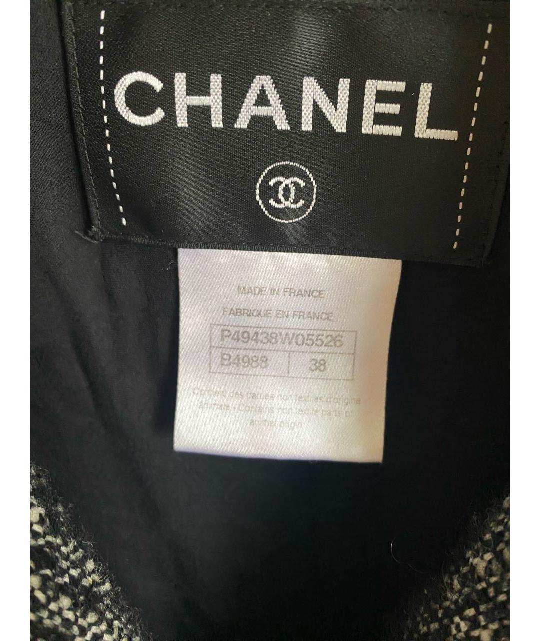 CHANEL Серый шерстяной жакет/пиджак, фото 5