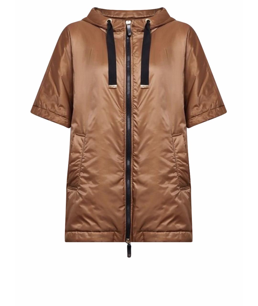 MAX MARA Коричневая шелковая куртка, фото 1