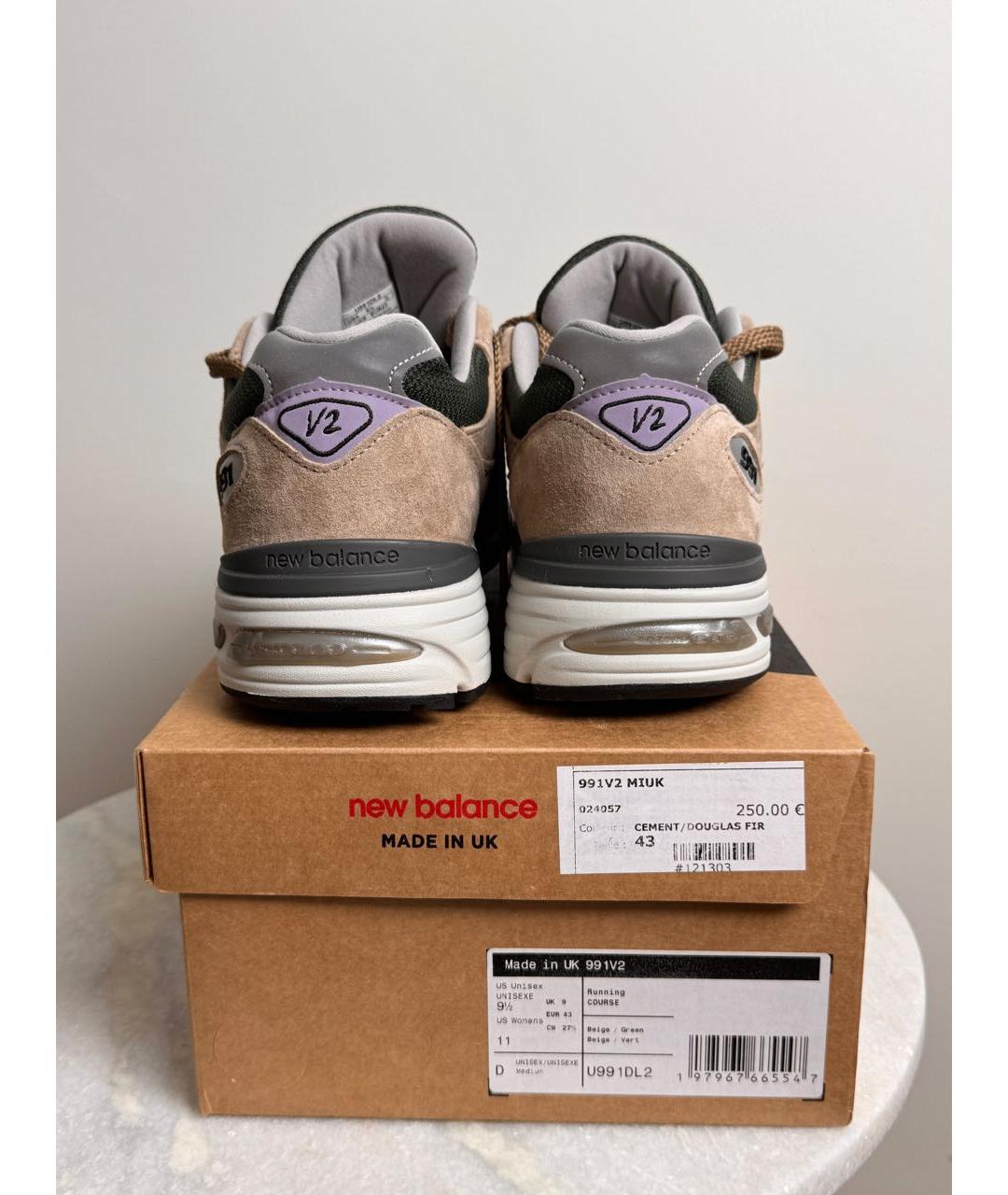 NEW BALANCE Бежевые низкие кроссовки / кеды, фото 3