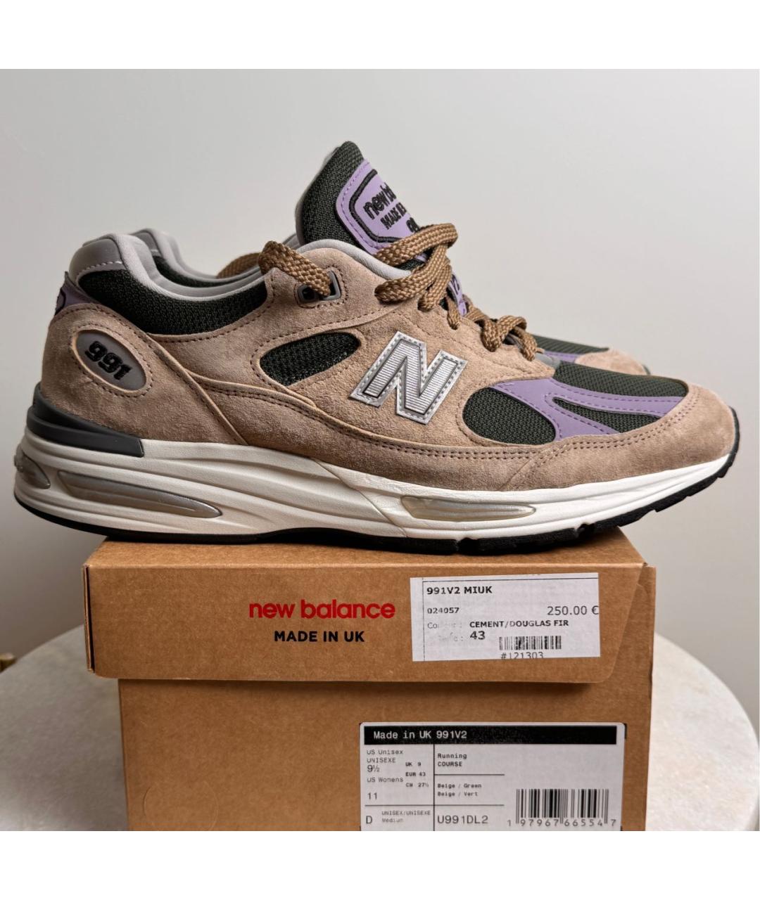 NEW BALANCE Бежевые низкие кроссовки / кеды, фото 4