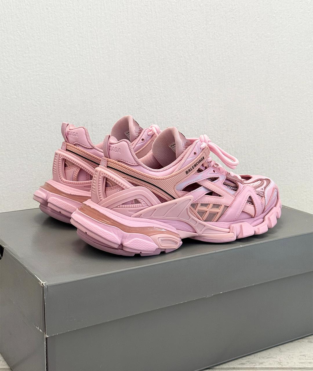 BALENCIAGA Розовые низкие кроссовки / кеды, фото 7