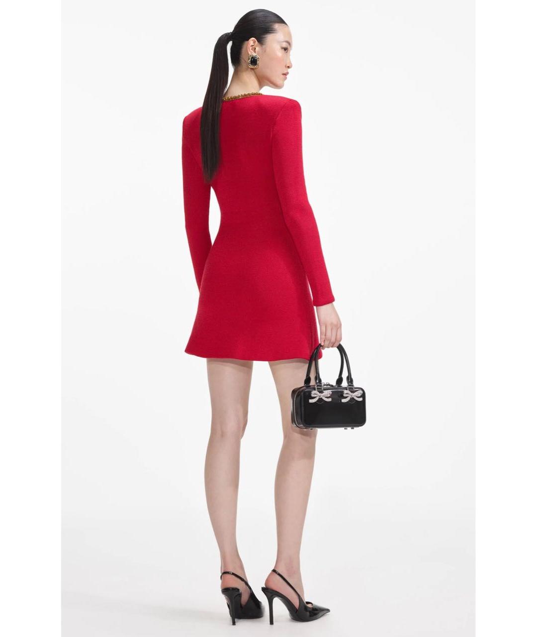 SELF-PORTRAIT Красное коктейльное платье, фото 7