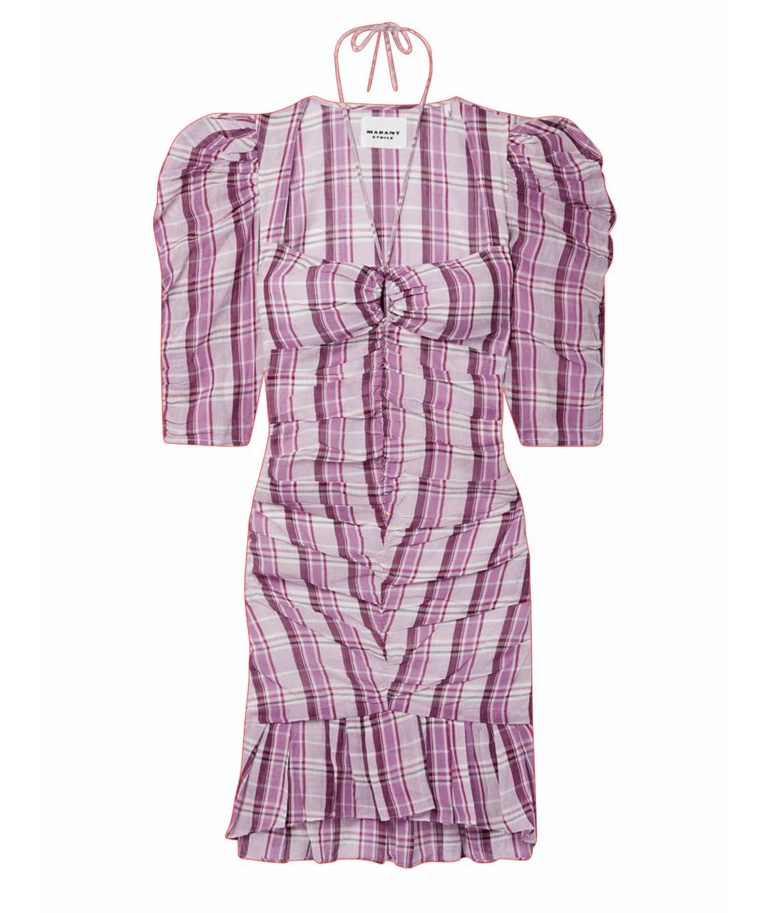 ISABEL MARANT ETOILE Фиолетовое хлопковое повседневное платье, фото 1