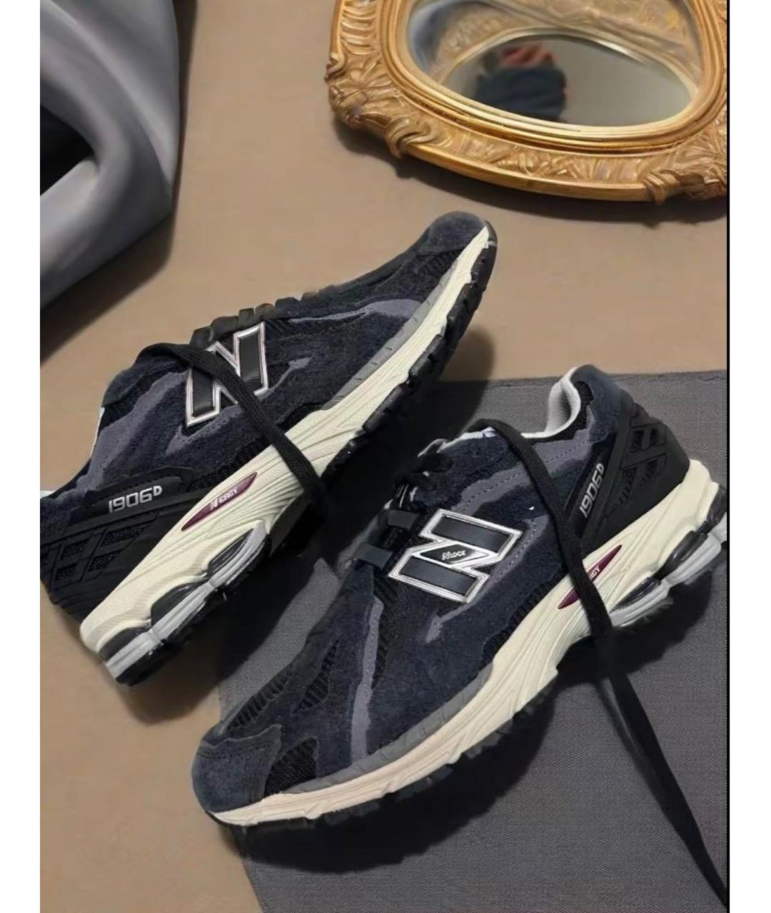 NEW BALANCE Черные замшевые кроссовки, фото 5