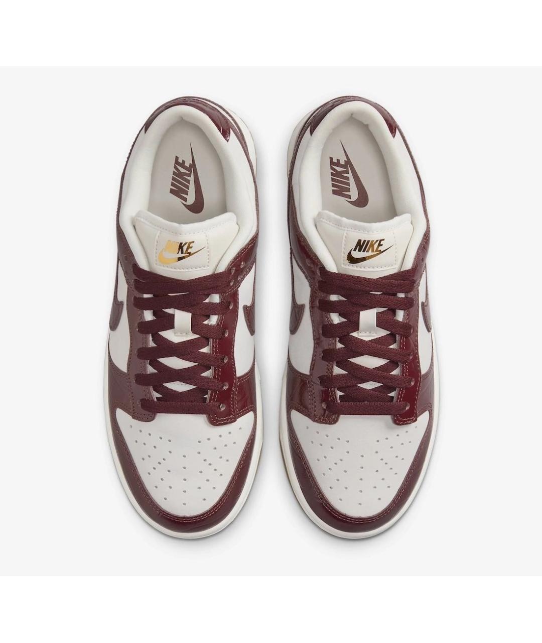 NIKE Бордовые кроссовки из лакированной кожи, фото 3