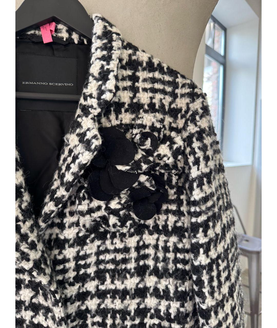 ERMANNO SCERVINO Черное пальто, фото 4