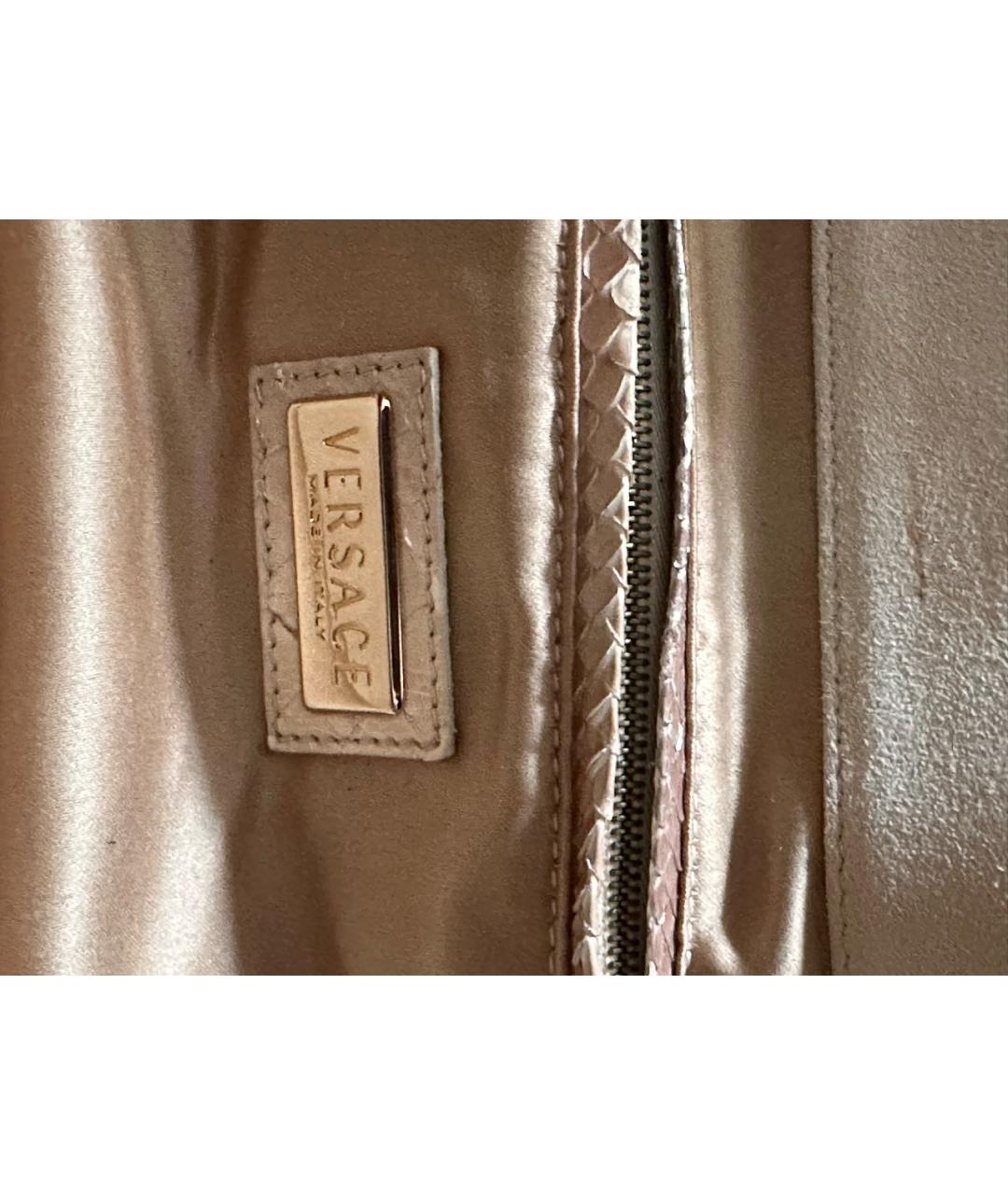 VERSACE Мульти сумка с короткими ручками из экзотической кожи, фото 6