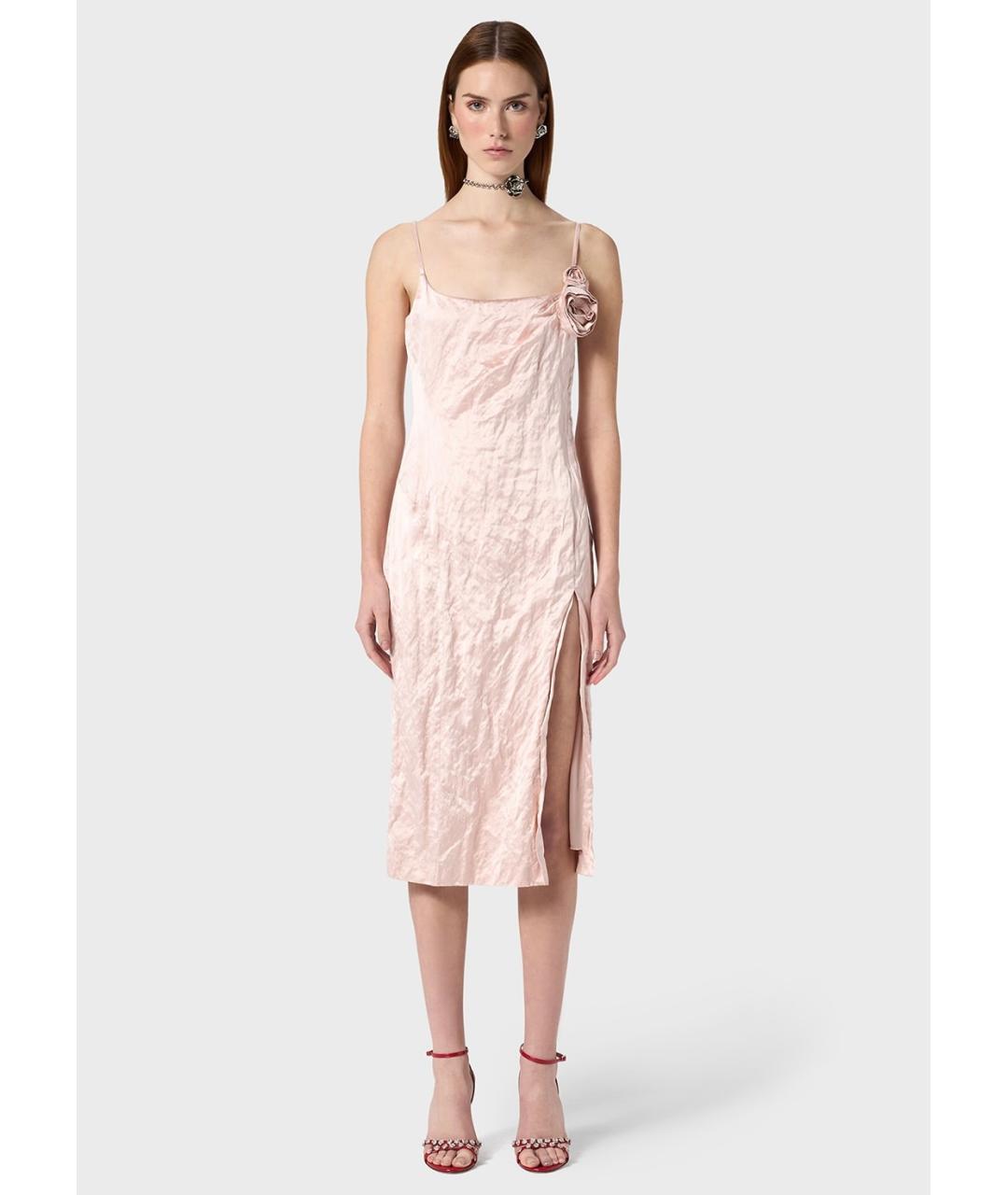 BLUMARINE Розовое коктейльное платье, фото 6