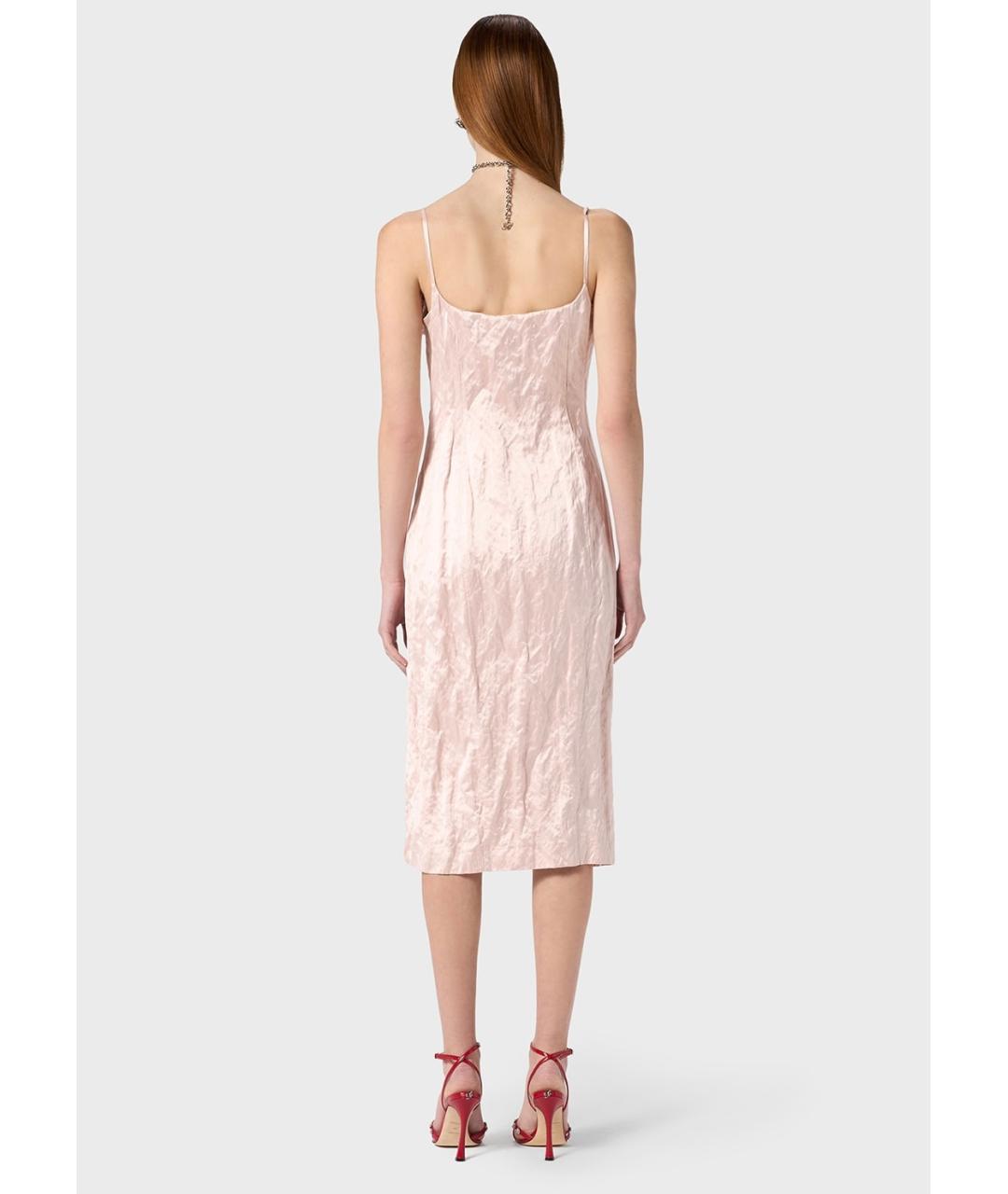BLUMARINE Розовое коктейльное платье, фото 8