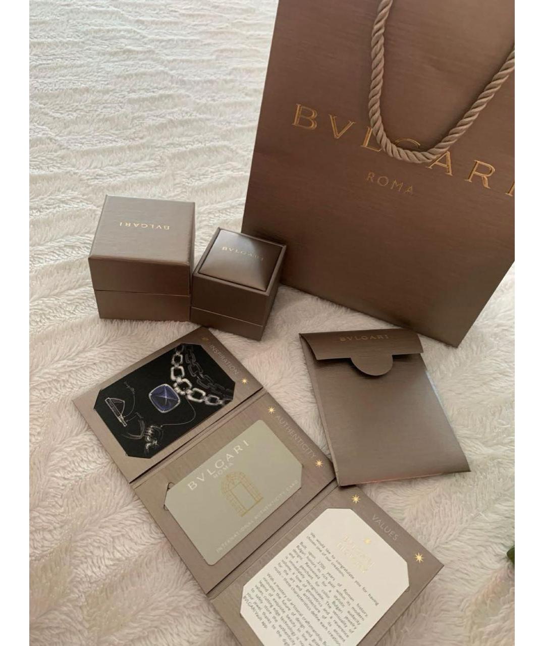 BVLGARI Серое серебряное кольцо, фото 5